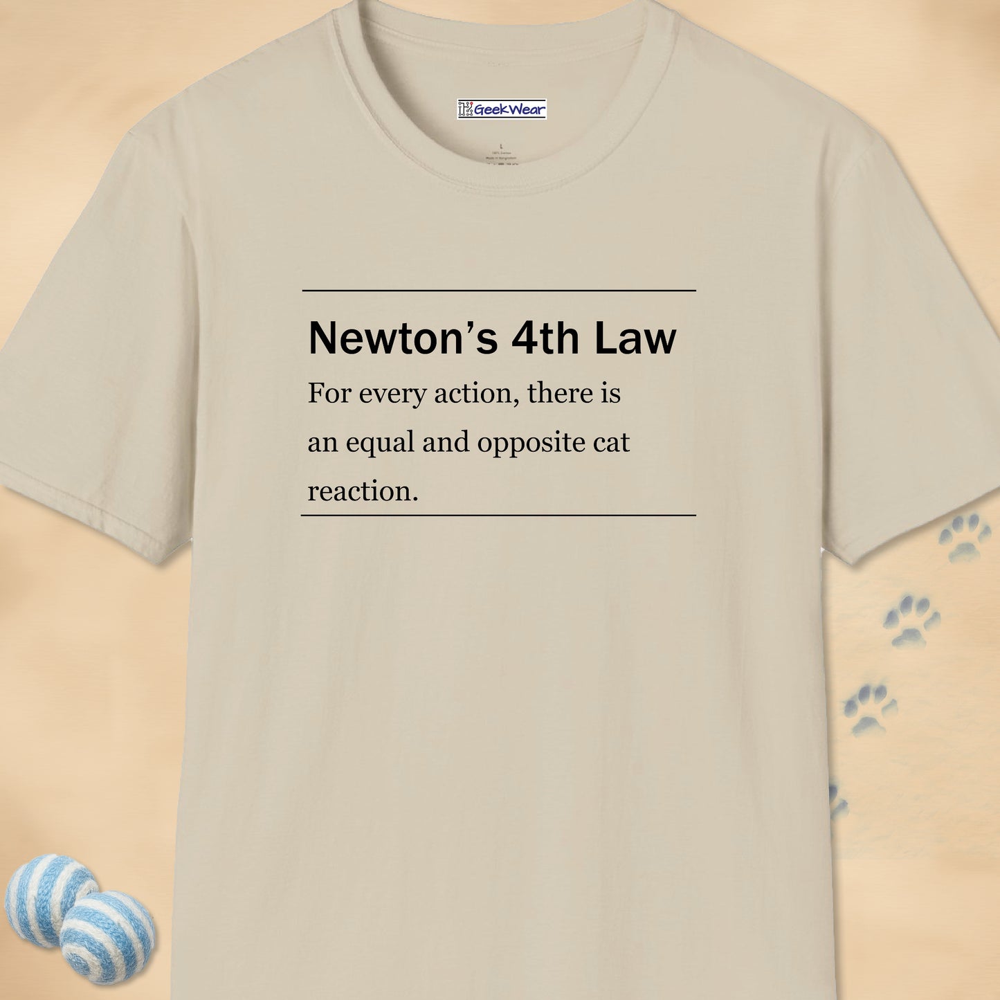 GeekWear Cat Definitions Newton T-Shirt