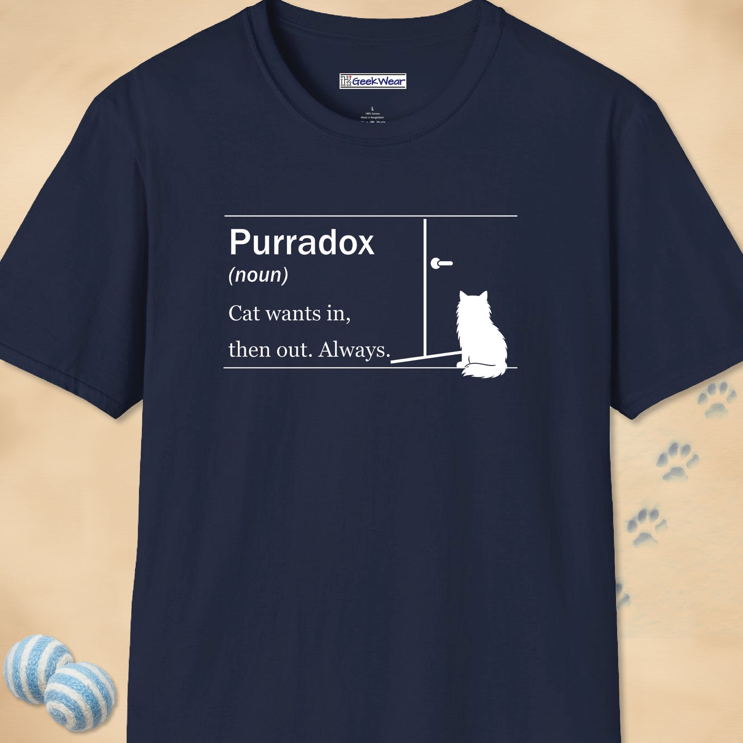 GeekWear Cat Definitions Purradox T-Shirt