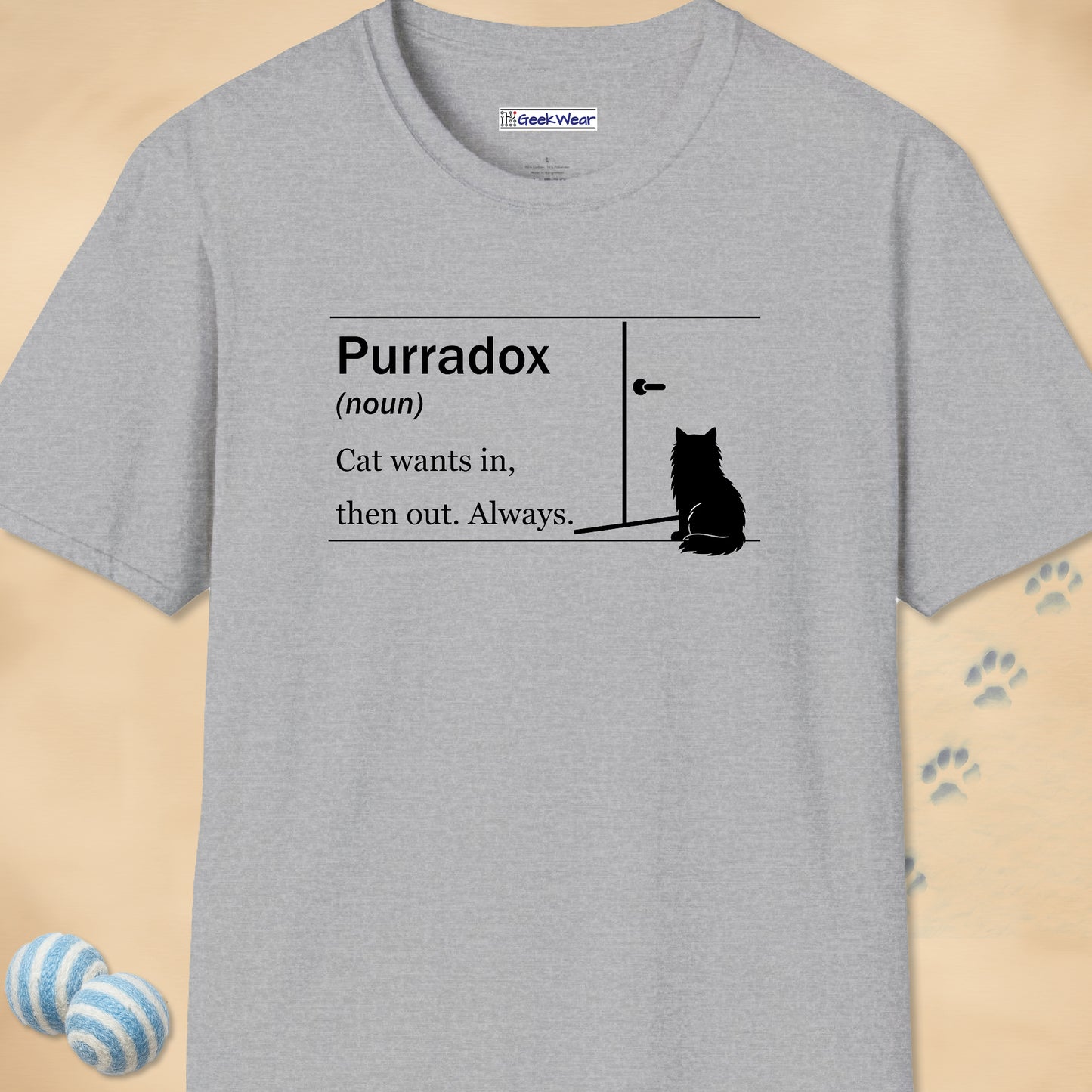 GeekWear Cat Definitions Purradox T-Shirt