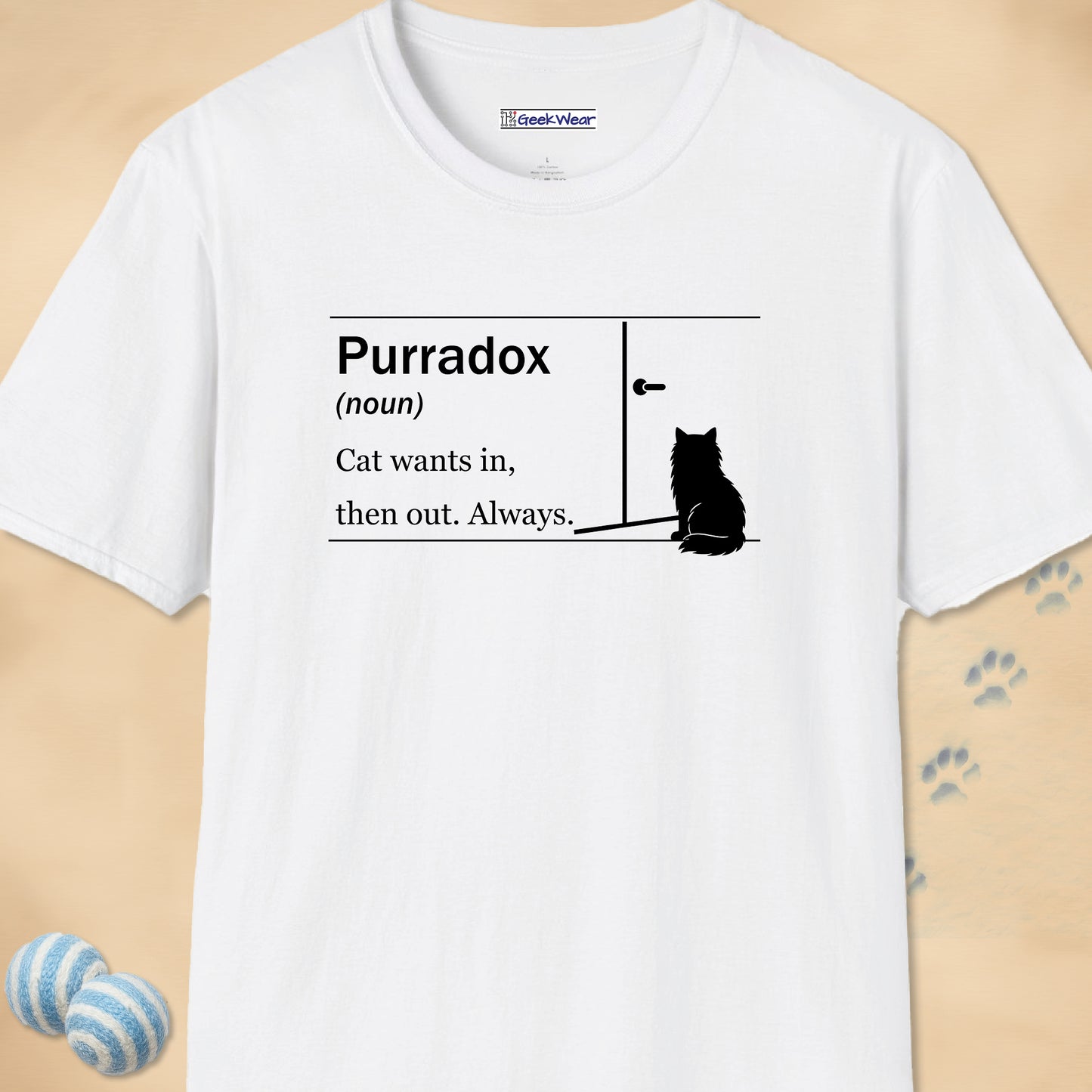 GeekWear Cat Definitions Purradox T-Shirt