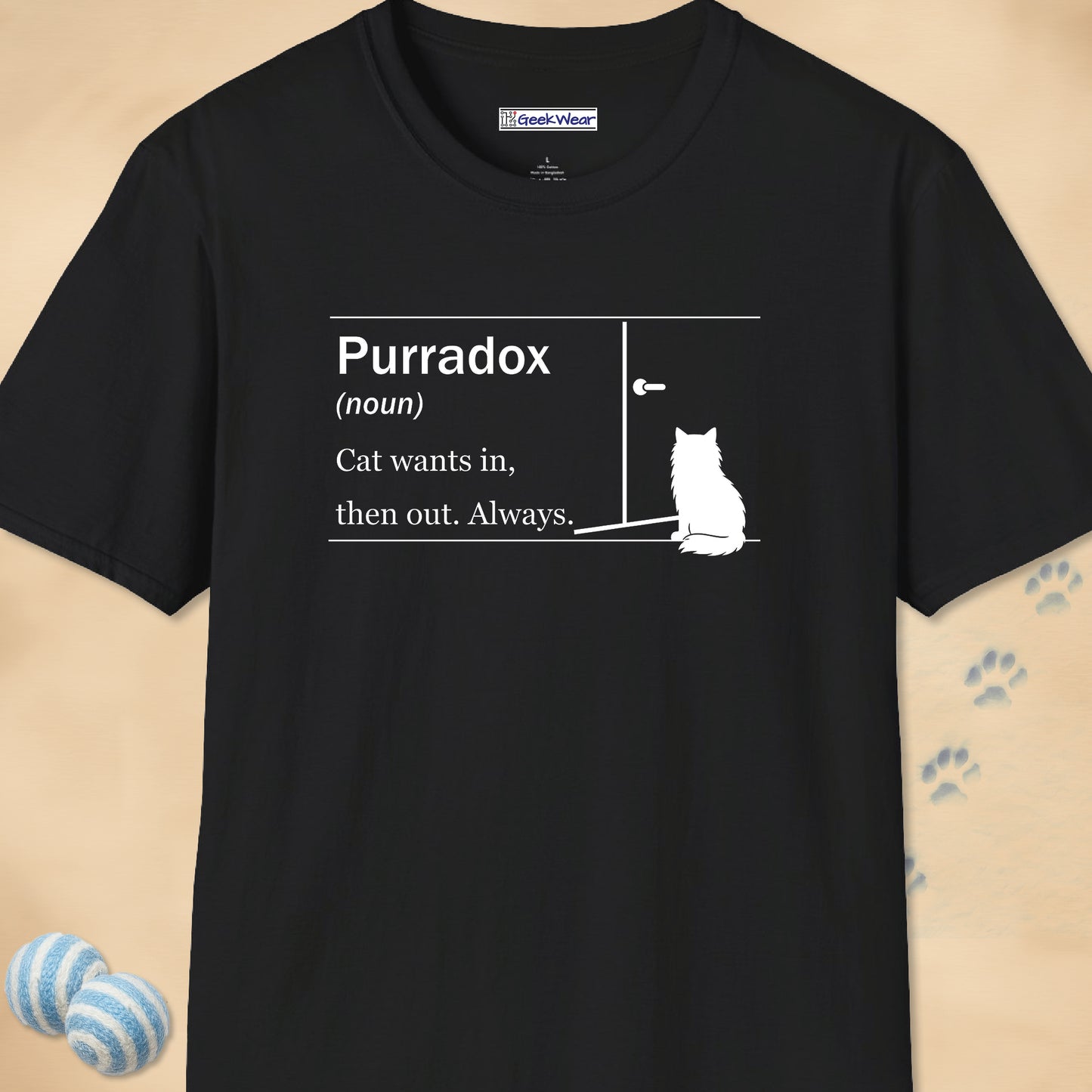 GeekWear Cat Definitions Purradox T-Shirt