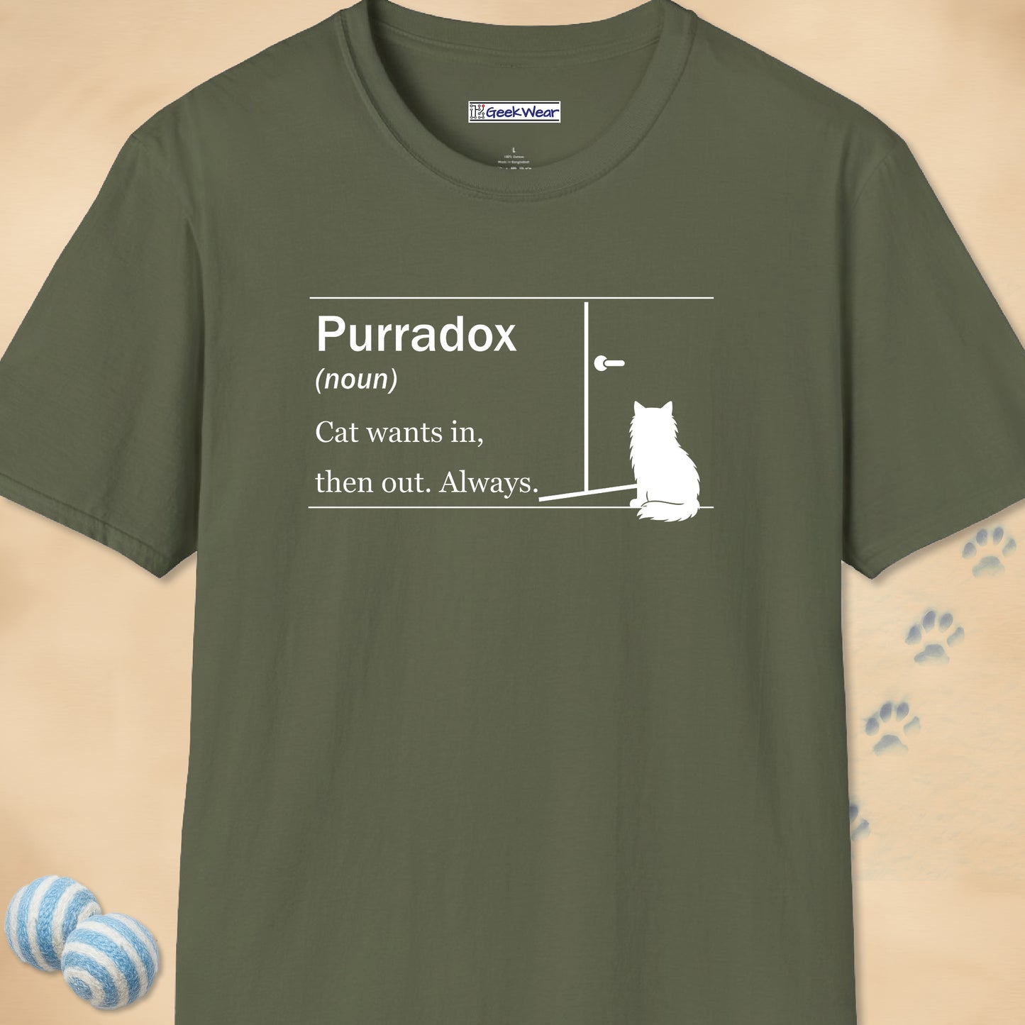 GeekWear Cat Definitions Purradox T-Shirt