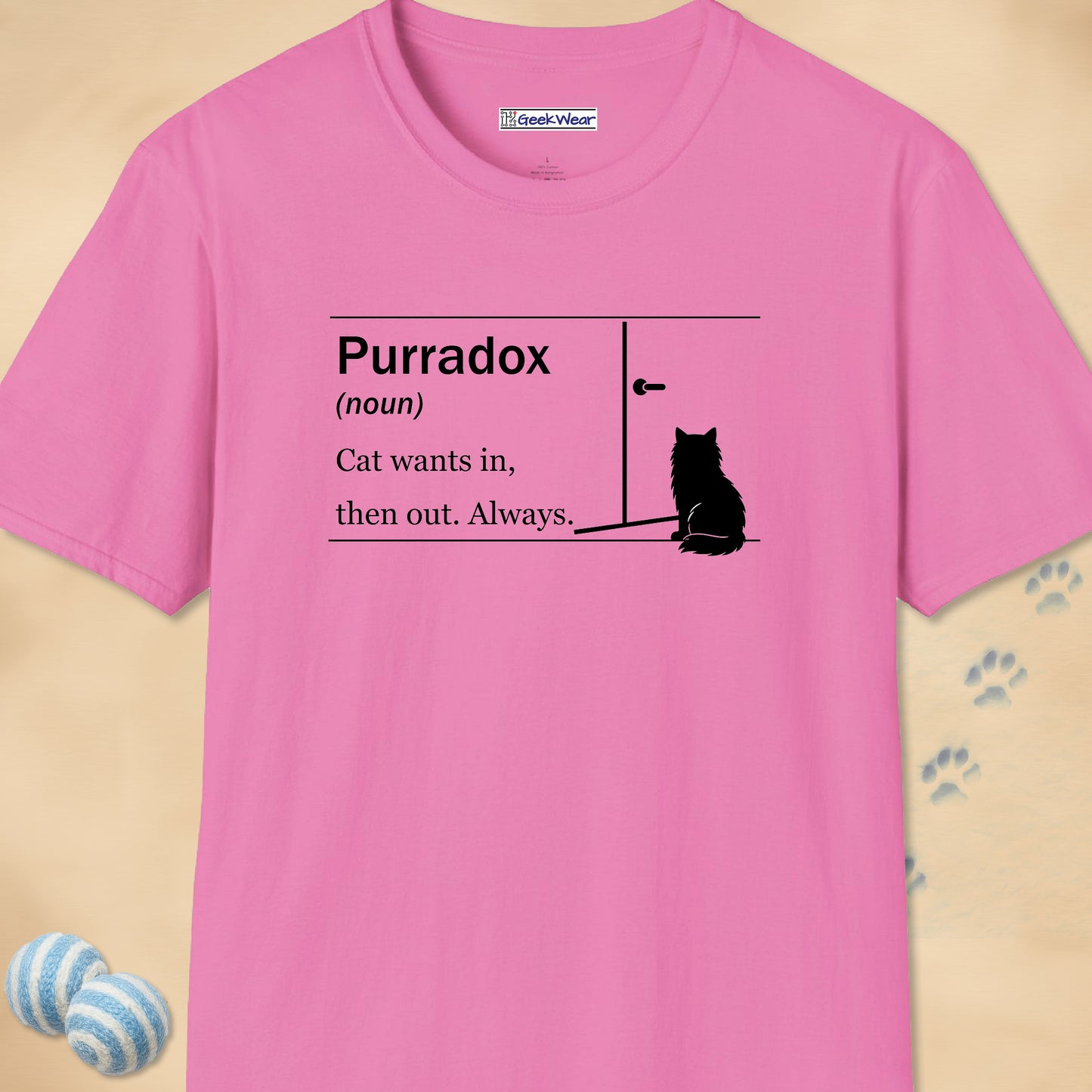 GeekWear Cat Definitions Purradox T-Shirt
