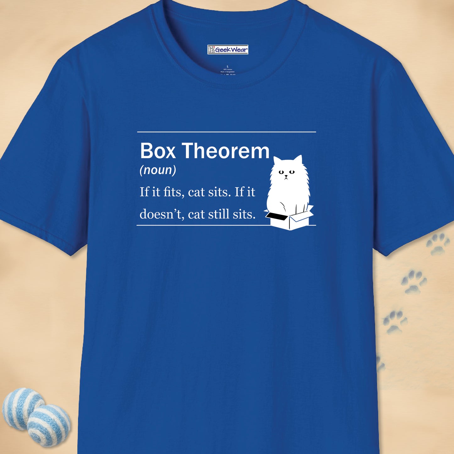 GeekWear Cat Definitions Box Theorem T-Shirt