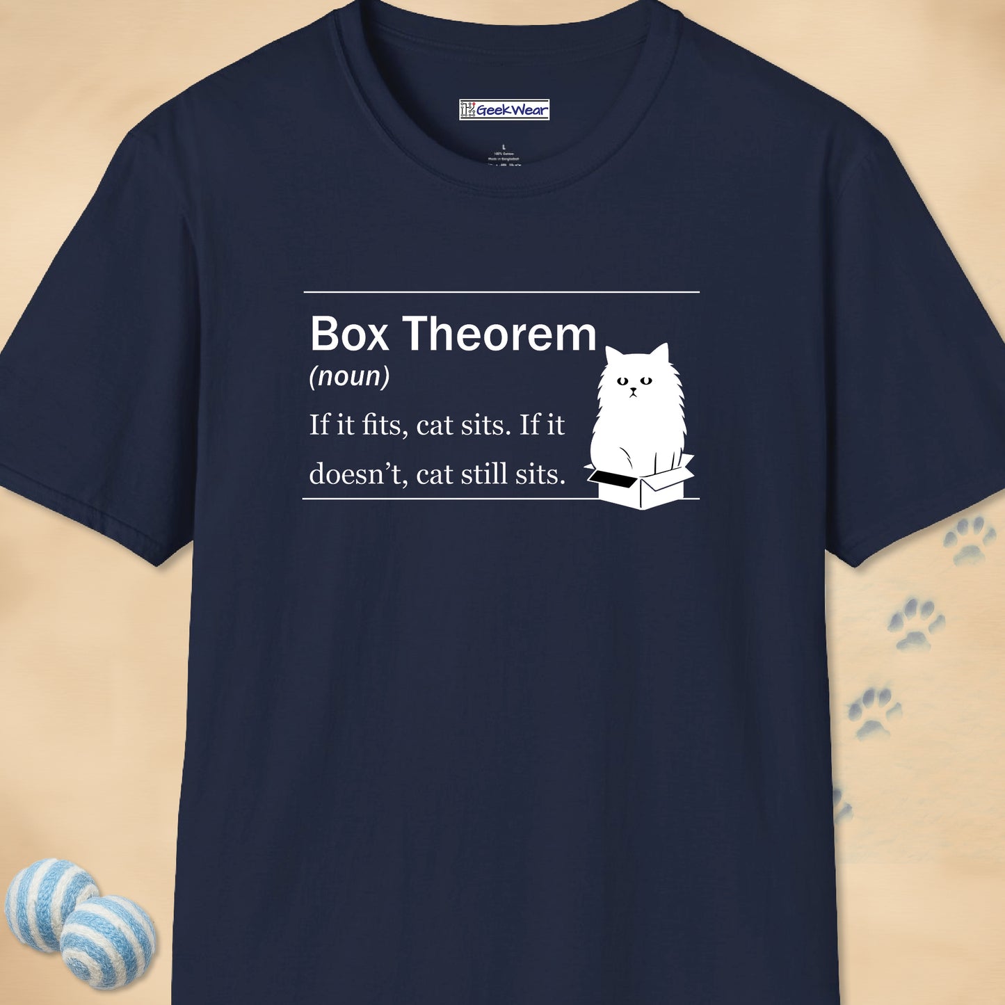 GeekWear Cat Definitions Box Theorem T-Shirt