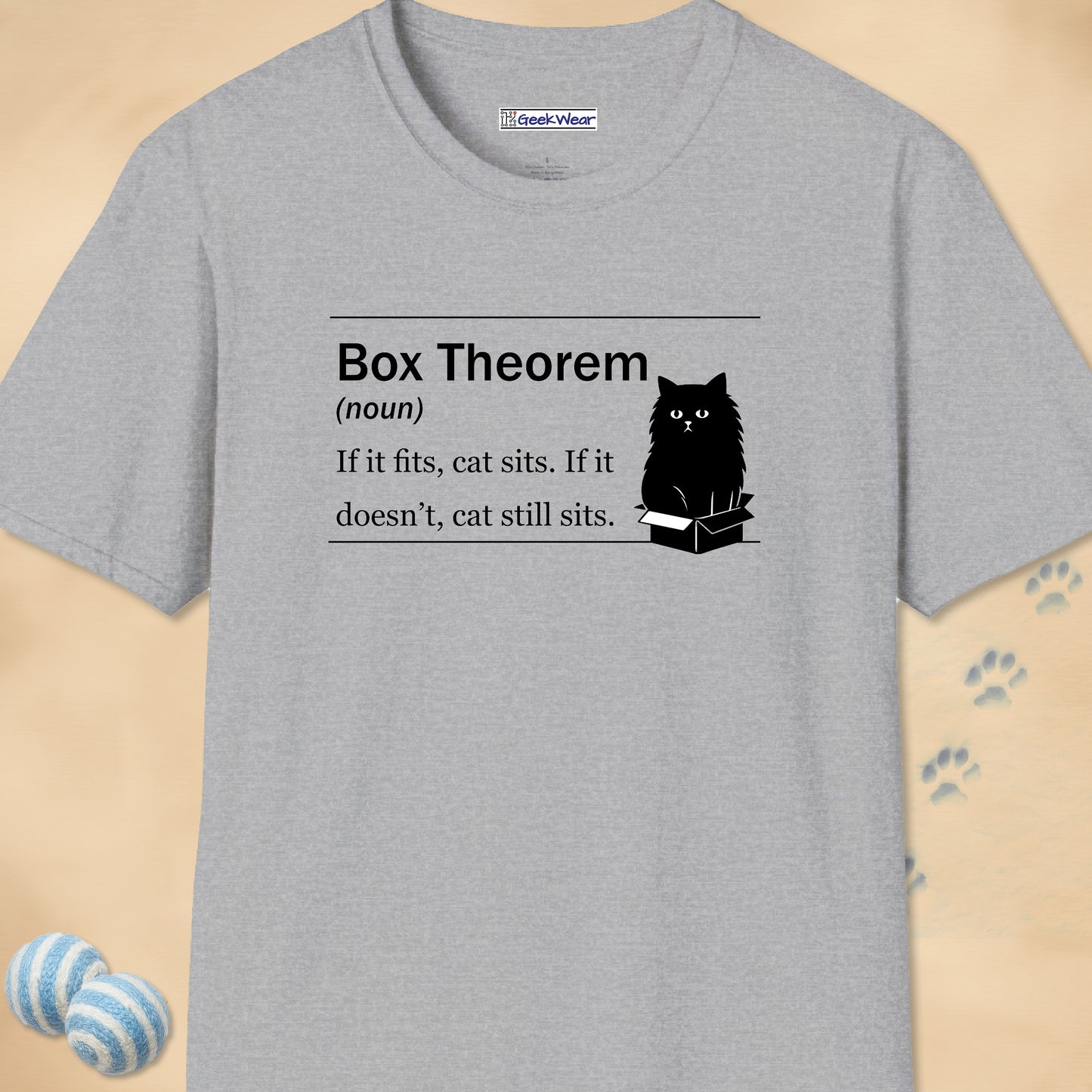 GeekWear Cat Definitions Box Theorem T-Shirt