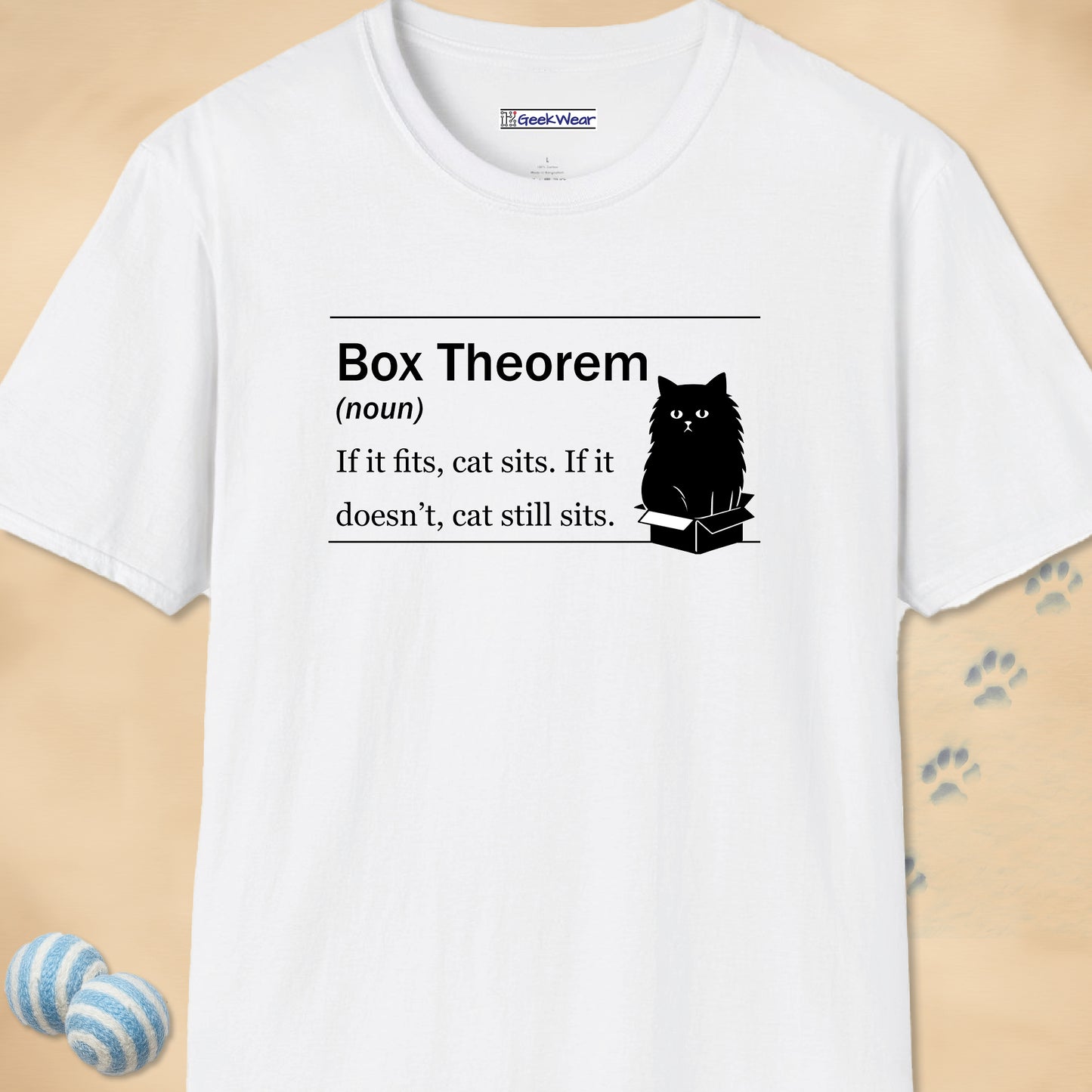 GeekWear Cat Definitions Box Theorem T-Shirt