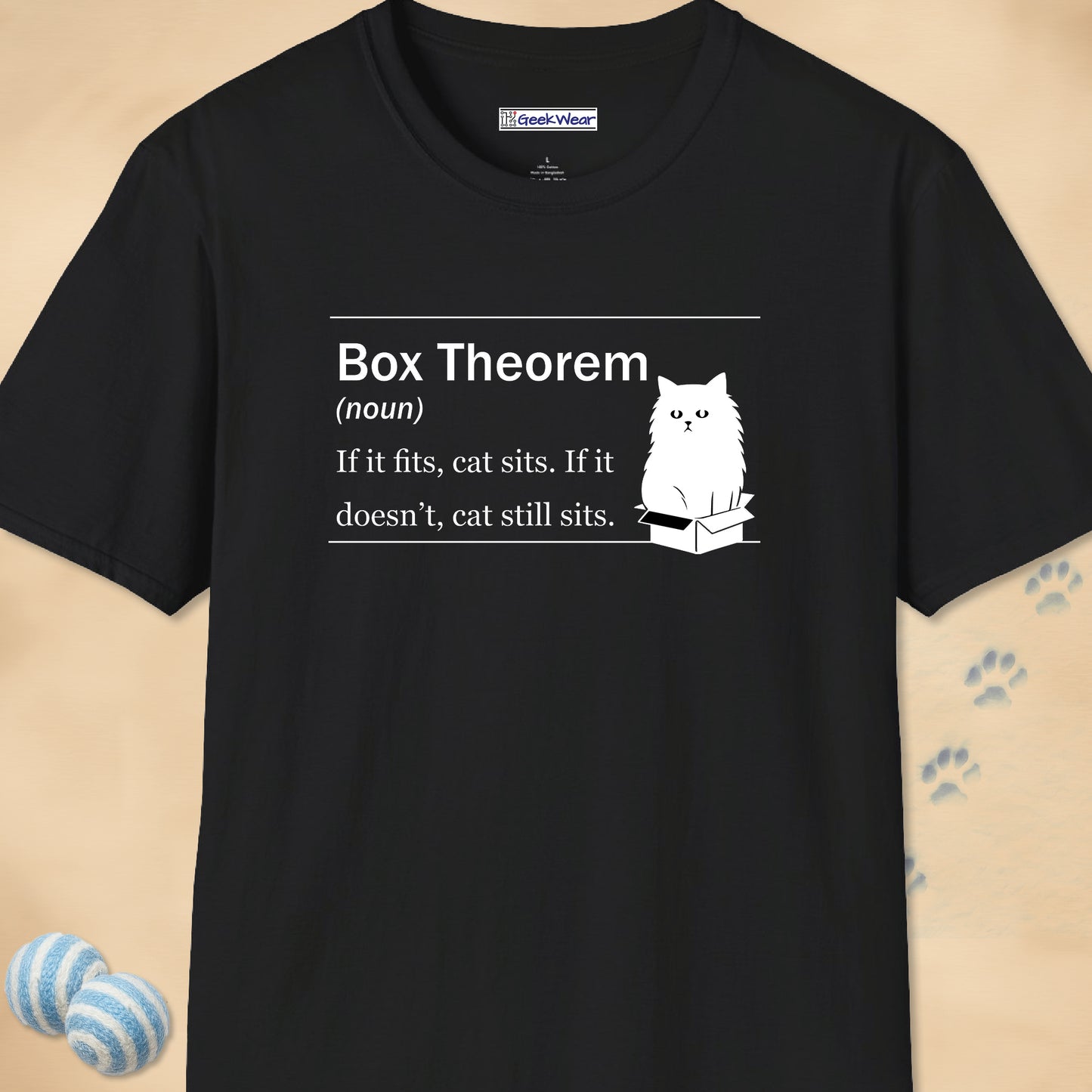 GeekWear Cat Definitions Box Theorem T-Shirt