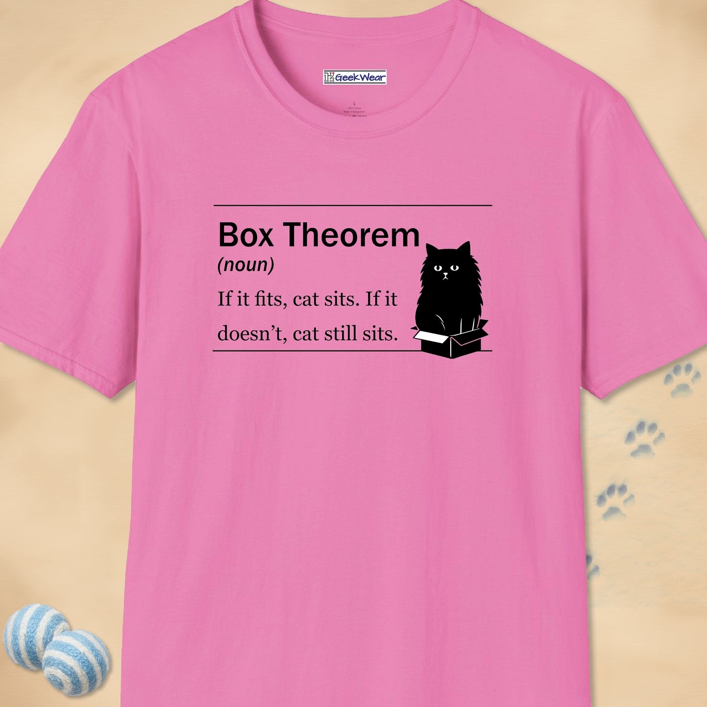 GeekWear Cat Definitions Box Theorem T-Shirt