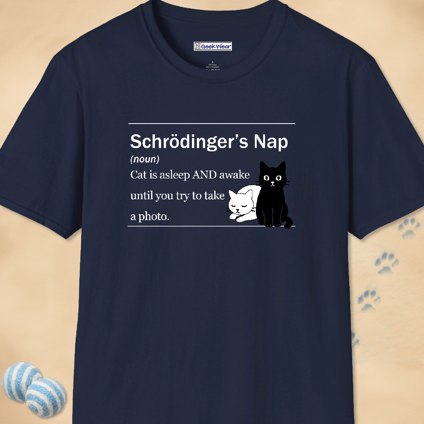 GeekWear Cat Definitions Schrodinger's Cat T-Shirt