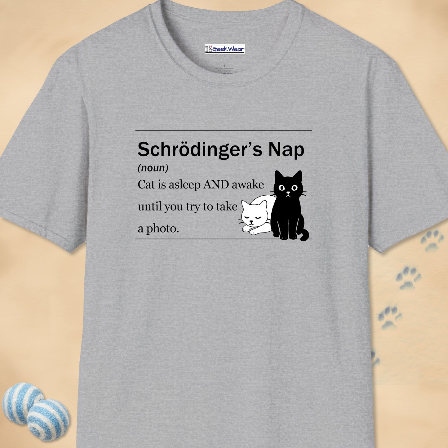 GeekWear Cat Definitions Schrodinger's Cat T-Shirt