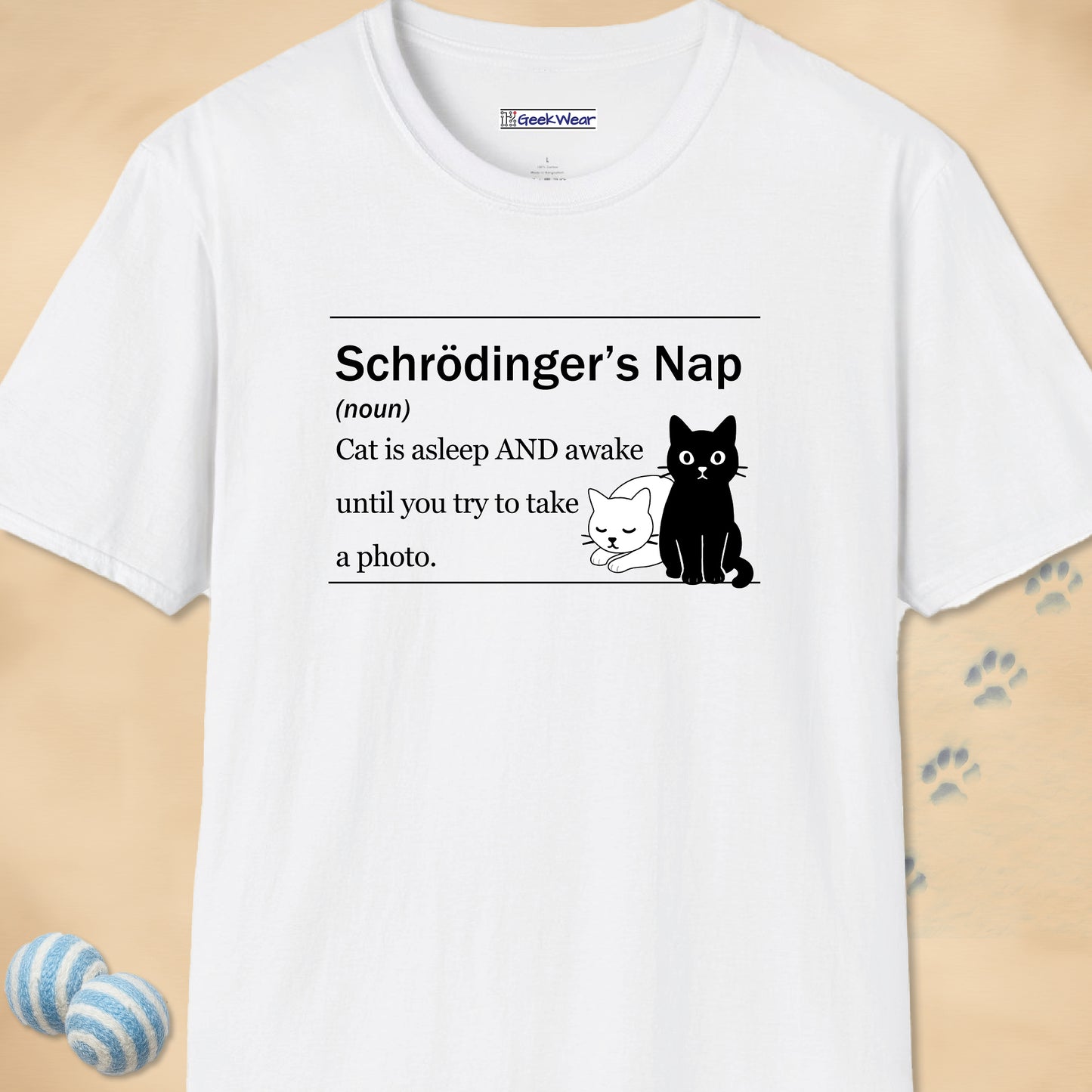GeekWear Cat Definitions Schrodinger's Cat T-Shirt