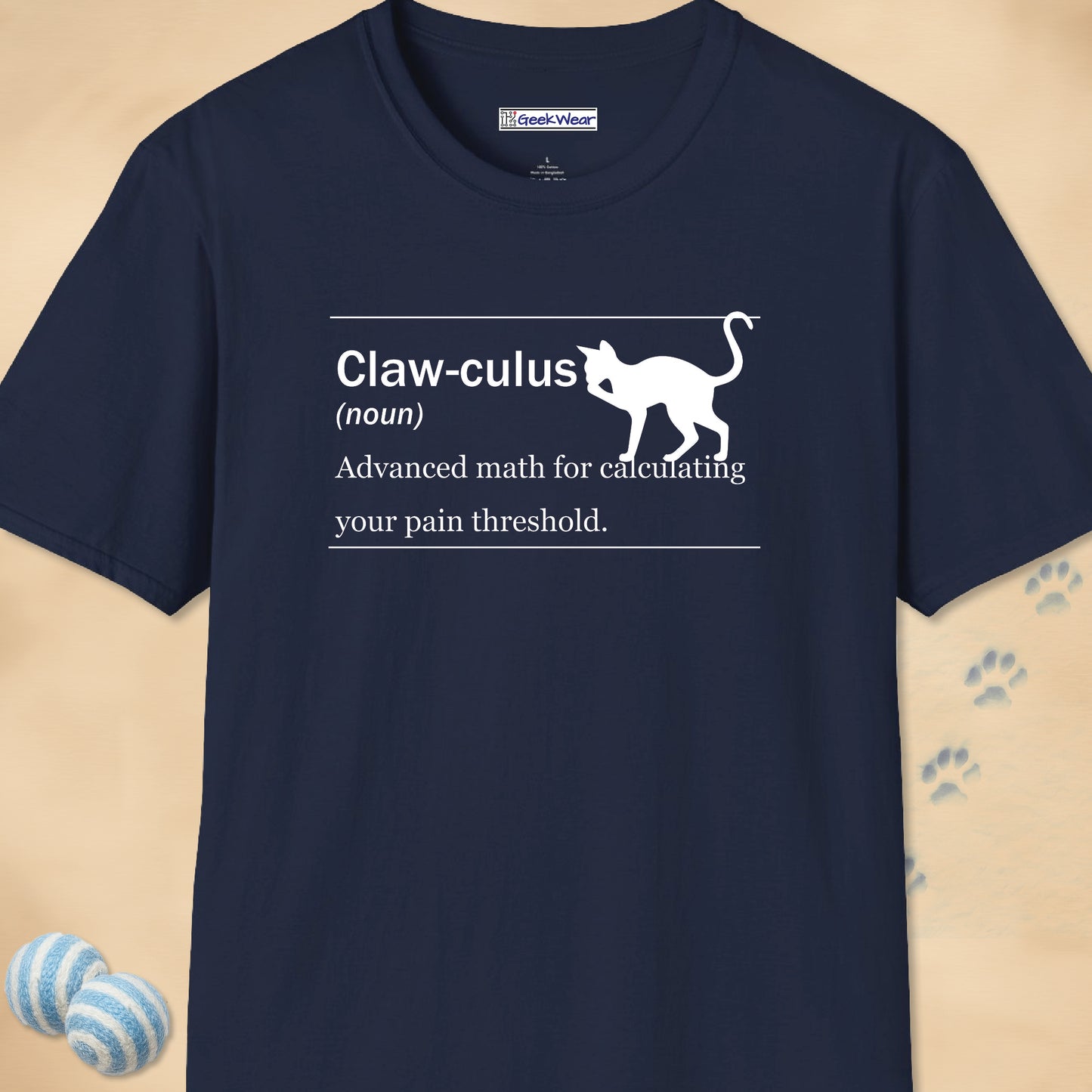 GeekWear Cat Definitions Clawculus T-Shirt