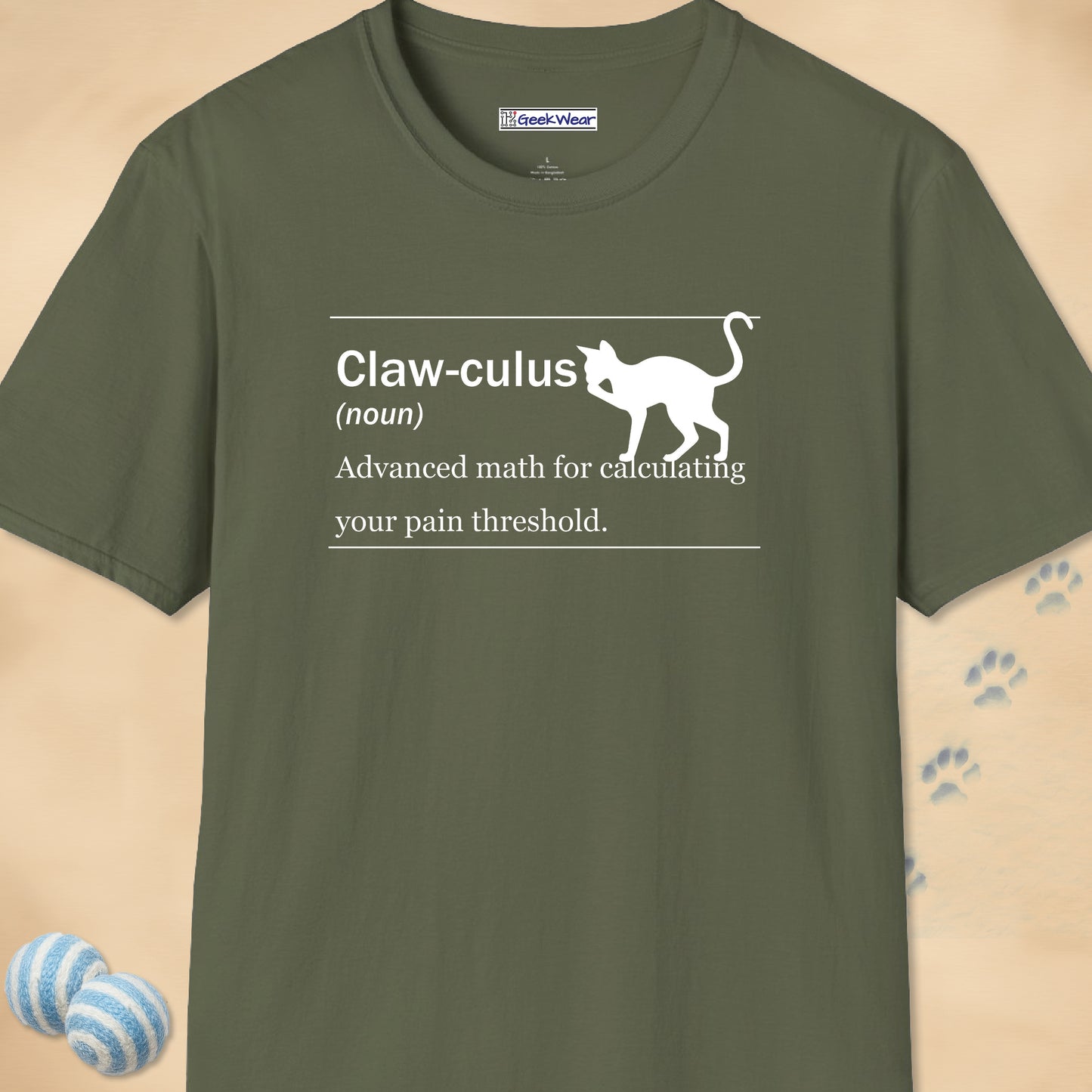 GeekWear Cat Definitions Clawculus T-Shirt