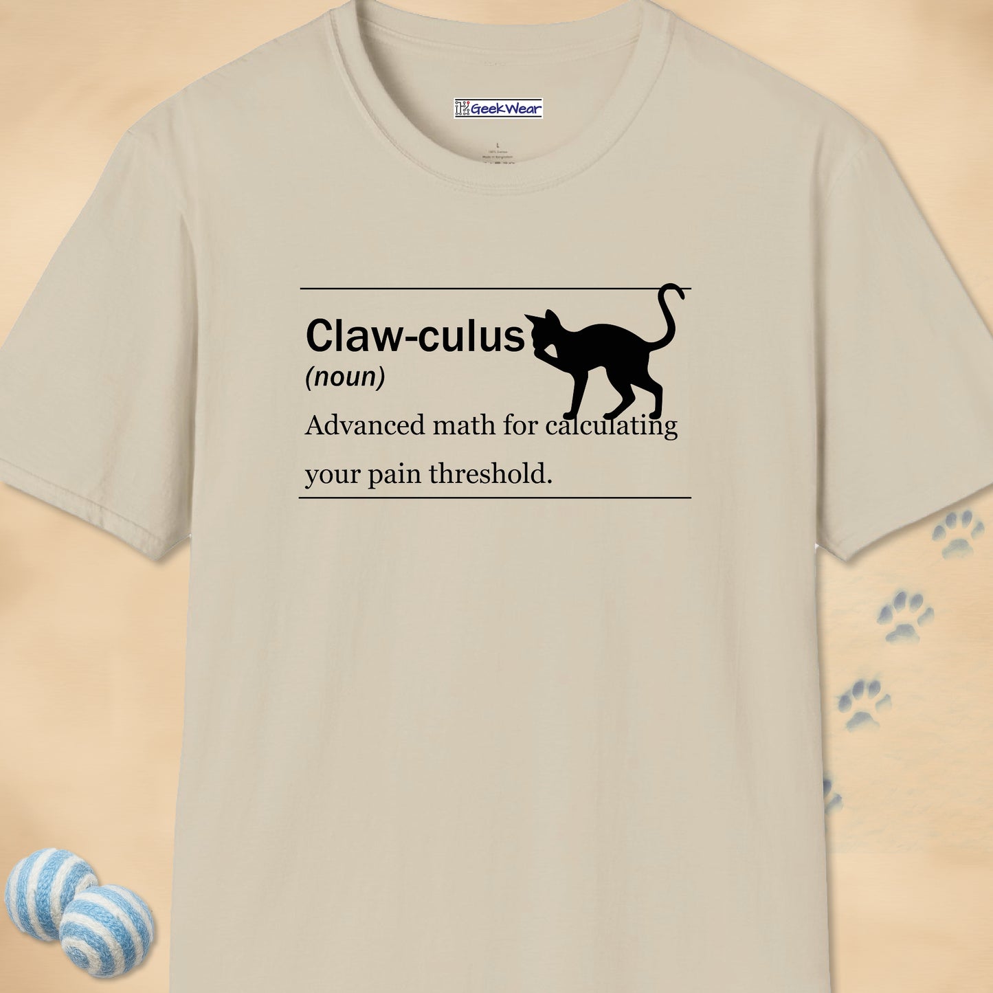 GeekWear Cat Definitions Clawculus T-Shirt