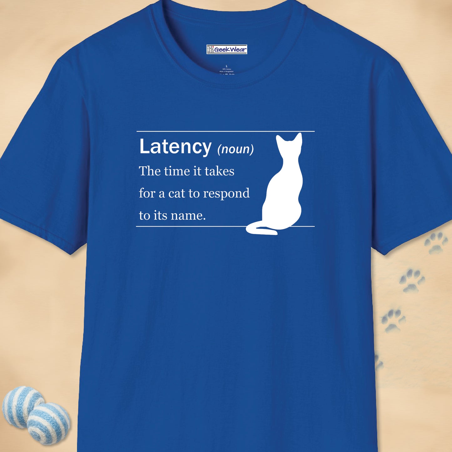 GeekWear Cat Definitions Latency T-Shirt