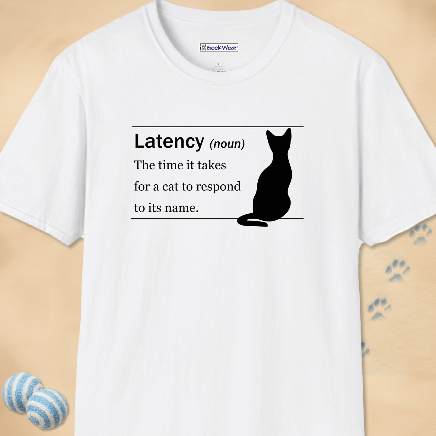 GeekWear Cat Definitions Latency T-Shirt