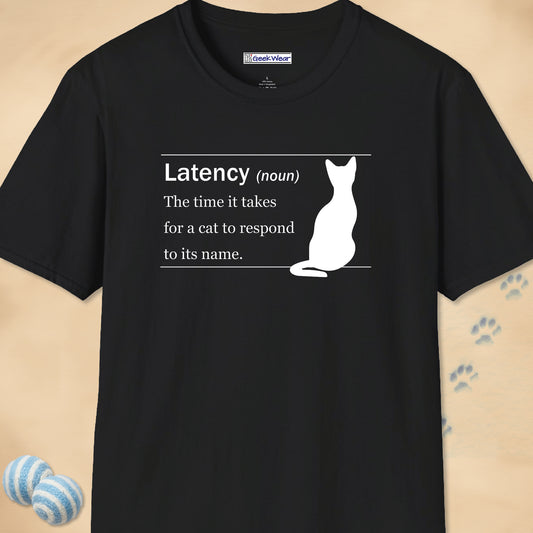 GeekWear Cat Definitions Latency T-Shirt