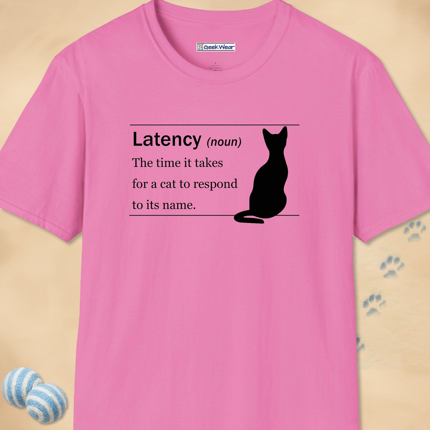 GeekWear Cat Definitions Latency T-Shirt