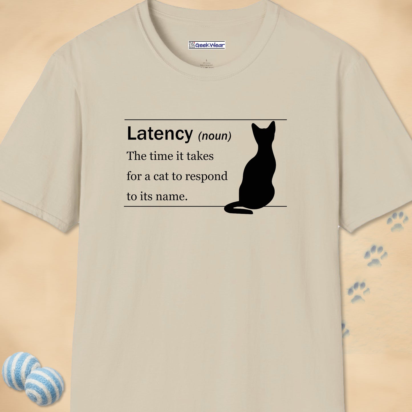 GeekWear Cat Definitions Latency T-Shirt