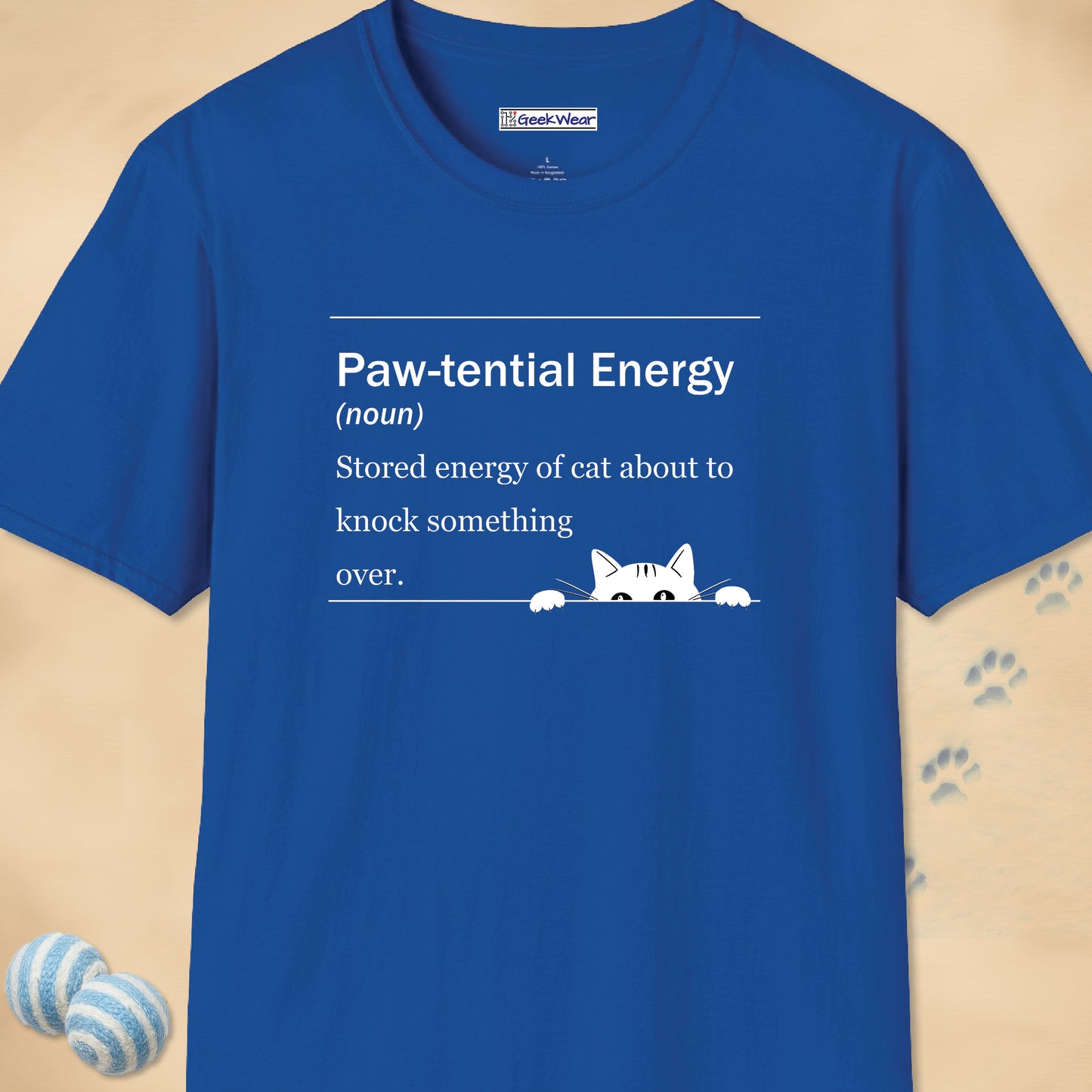 GeekWear Cat Definitions Paw-tential T-Shirt