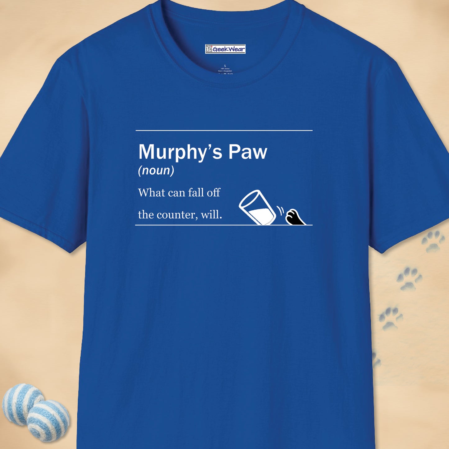 GeekWear Cat Definitions Murphy's Paw T-Shirt