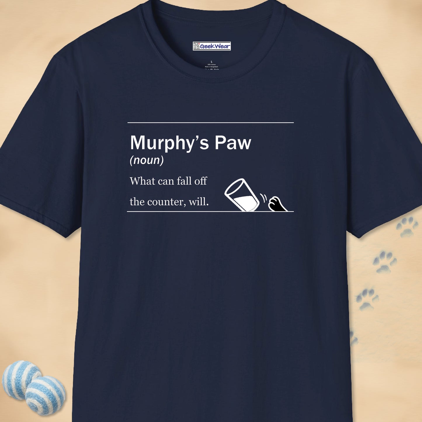 GeekWear Cat Definitions Murphy's Paw T-Shirt