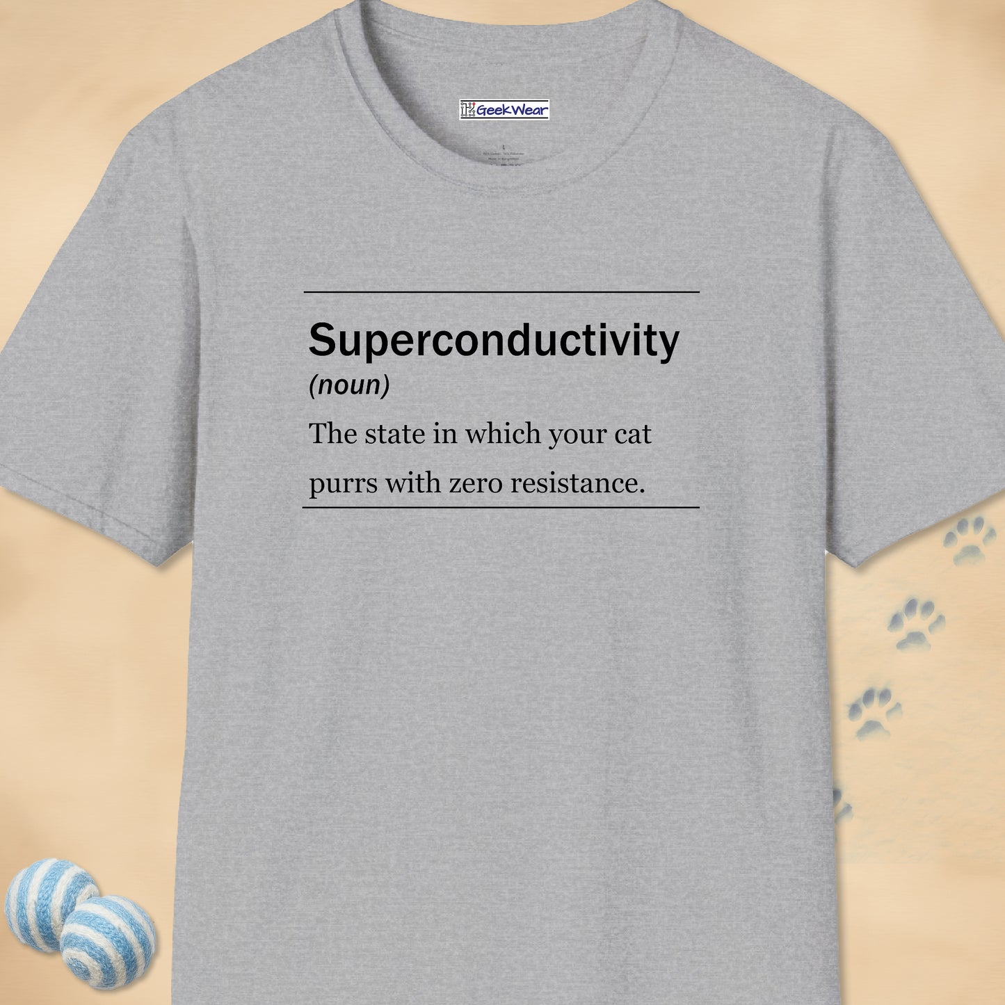 GeekWear Cat Definitions Superconductivity T-Shirt
