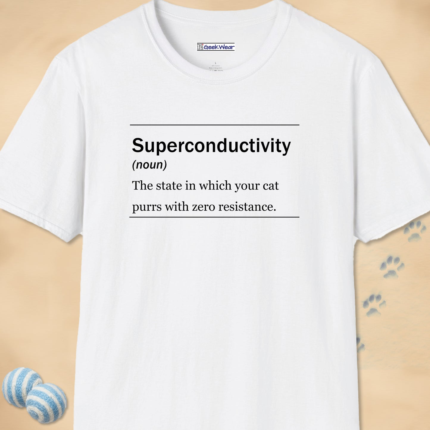 GeekWear Cat Definitions Superconductivity T-Shirt
