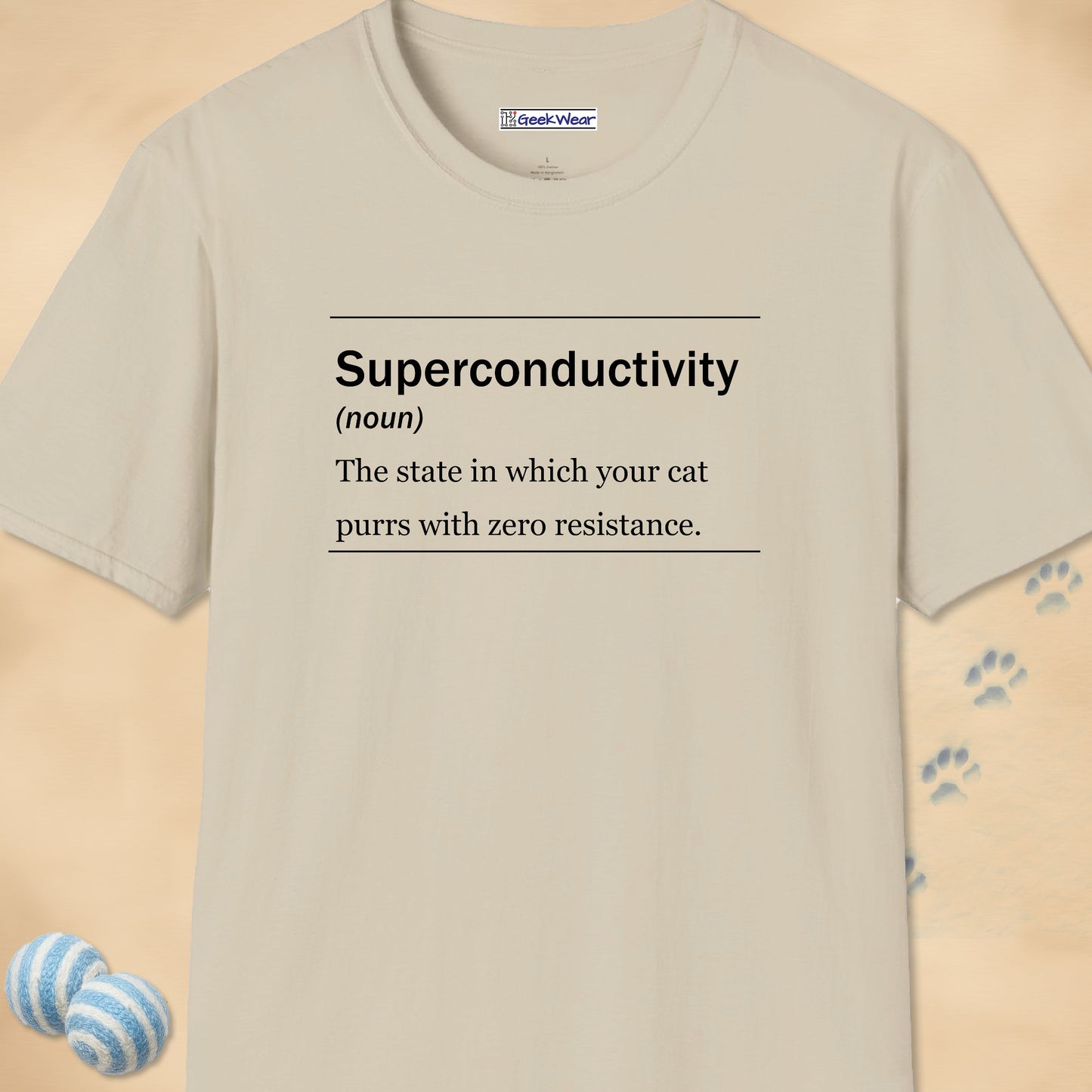 GeekWear Cat Definitions Superconductivity T-Shirt