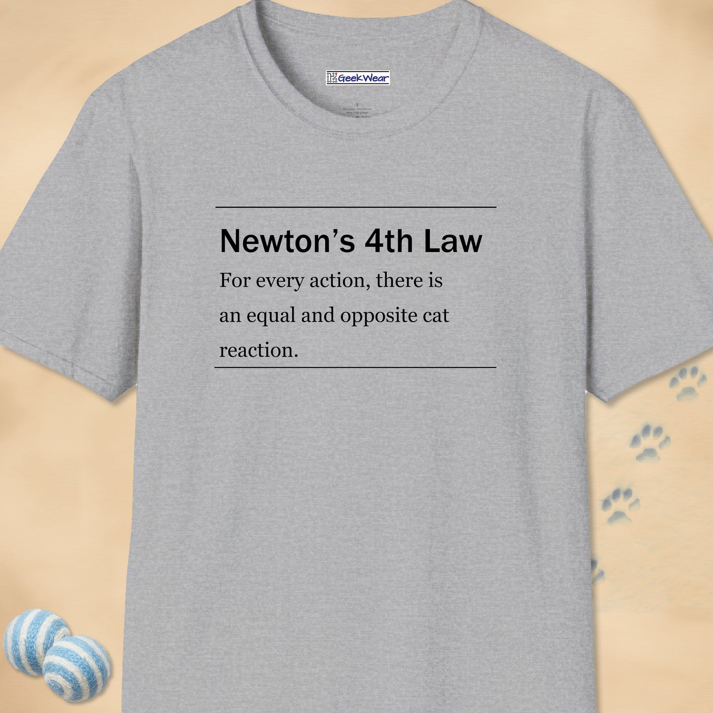 GeekWear Cat Definitions Newton T-Shirt