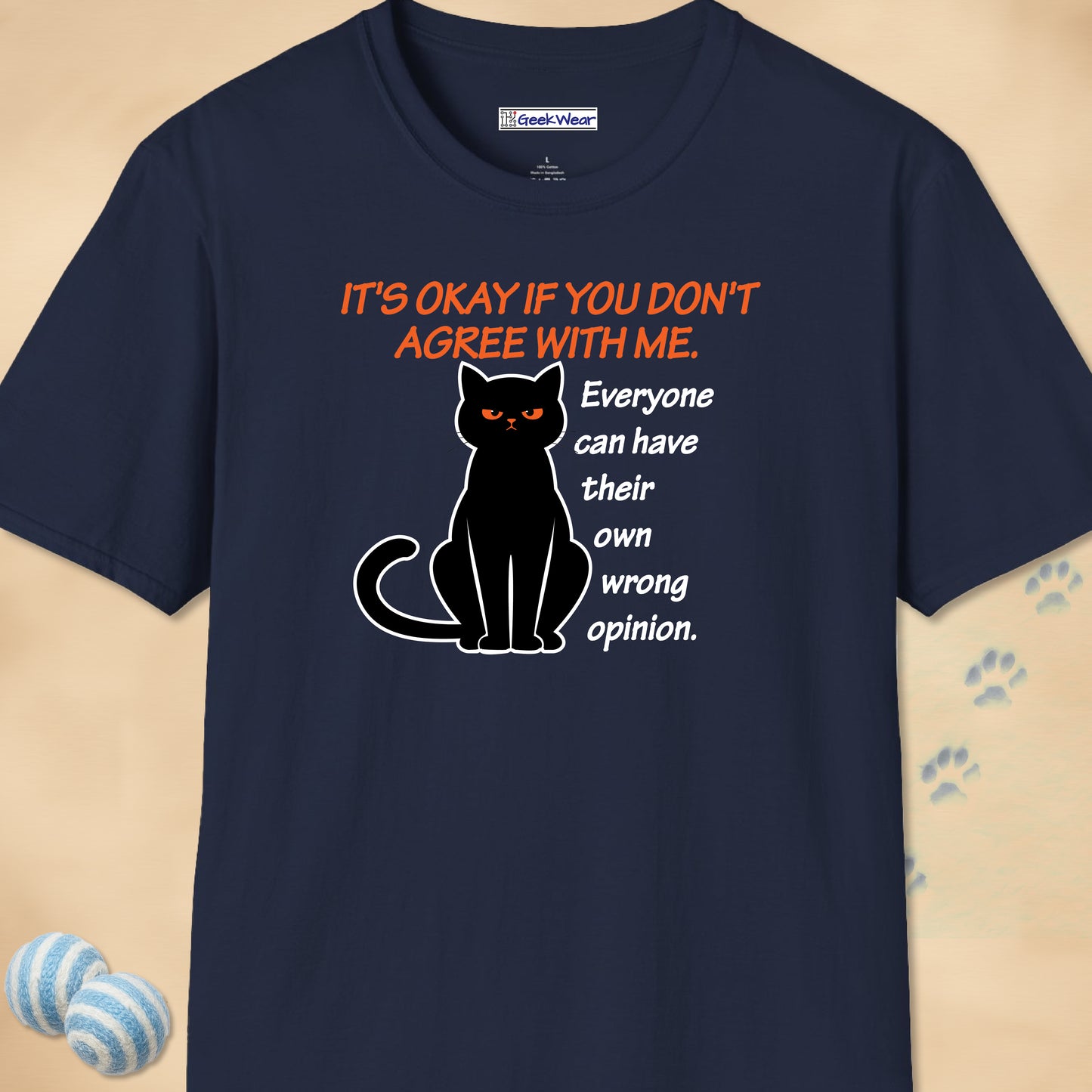 GeekWear Cats It's Okay T-Shirt