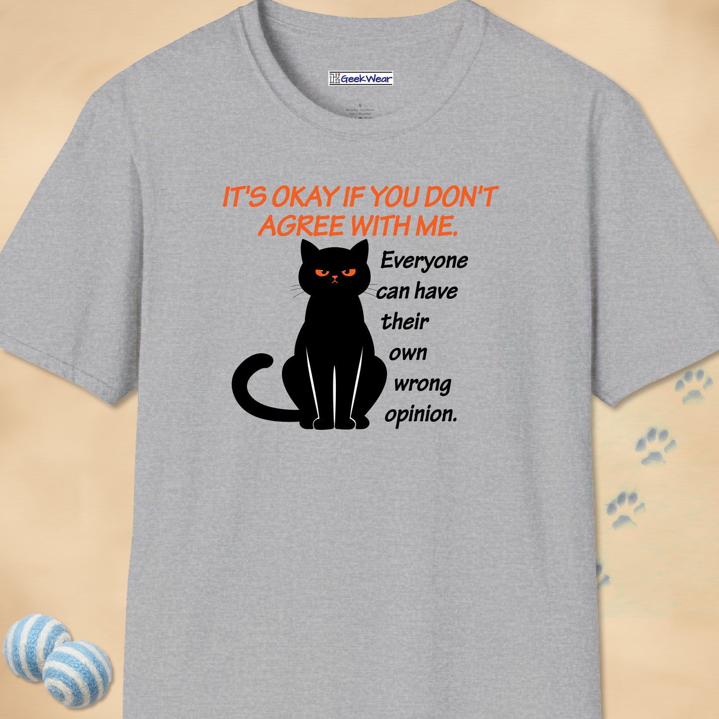 GeekWear Cats It's Okay T-Shirt
