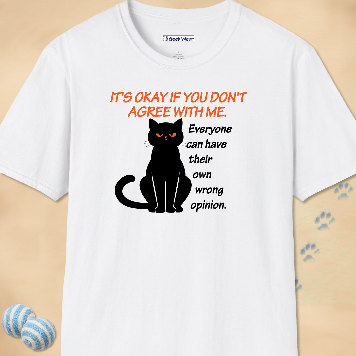 GeekWear Cats It's Okay T-Shirt