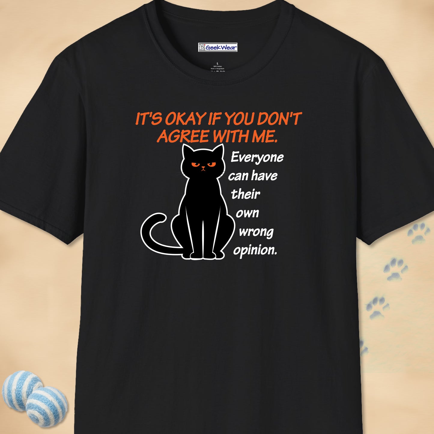 GeekWear Cats It's Okay T-Shirt