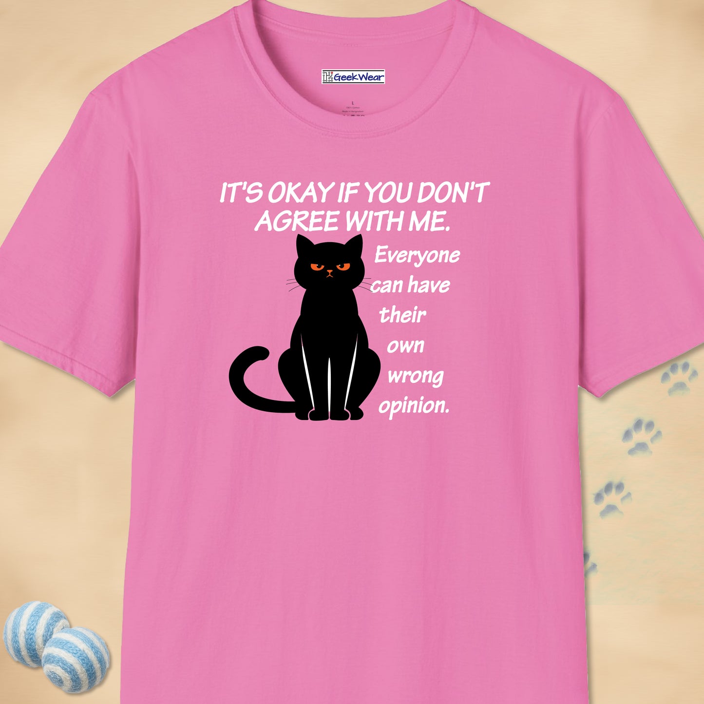 GeekWear Cats It's Okay T-Shirt