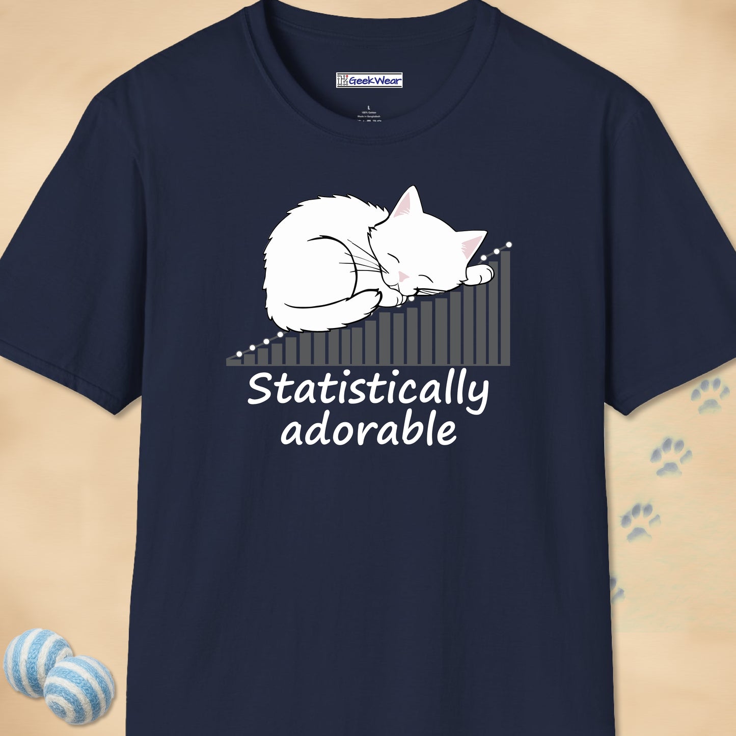 GeekWear Cats Statistically Adorable T-Shirt