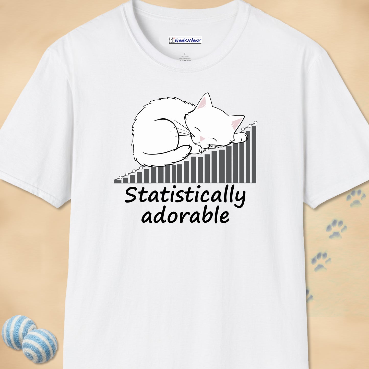 GeekWear Cats Statistically Adorable T-Shirt