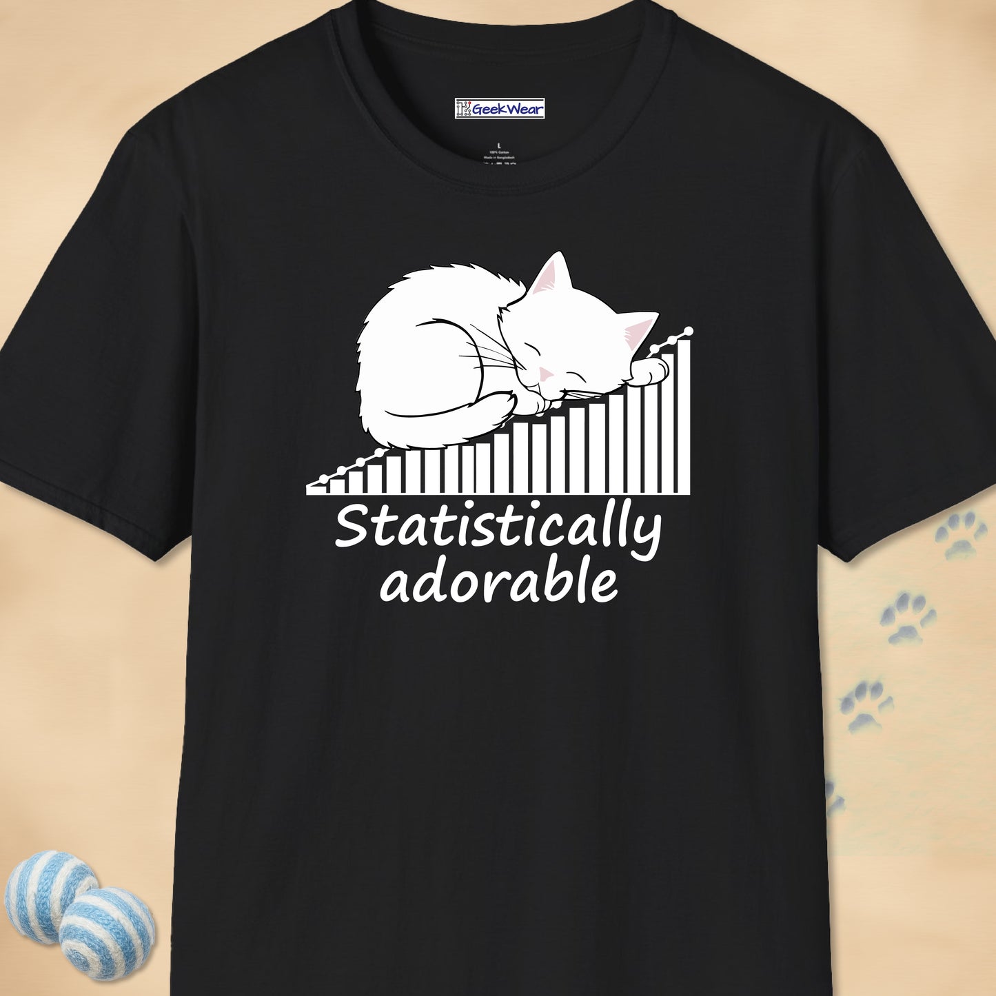 GeekWear Cats Statistically Adorable T-Shirt