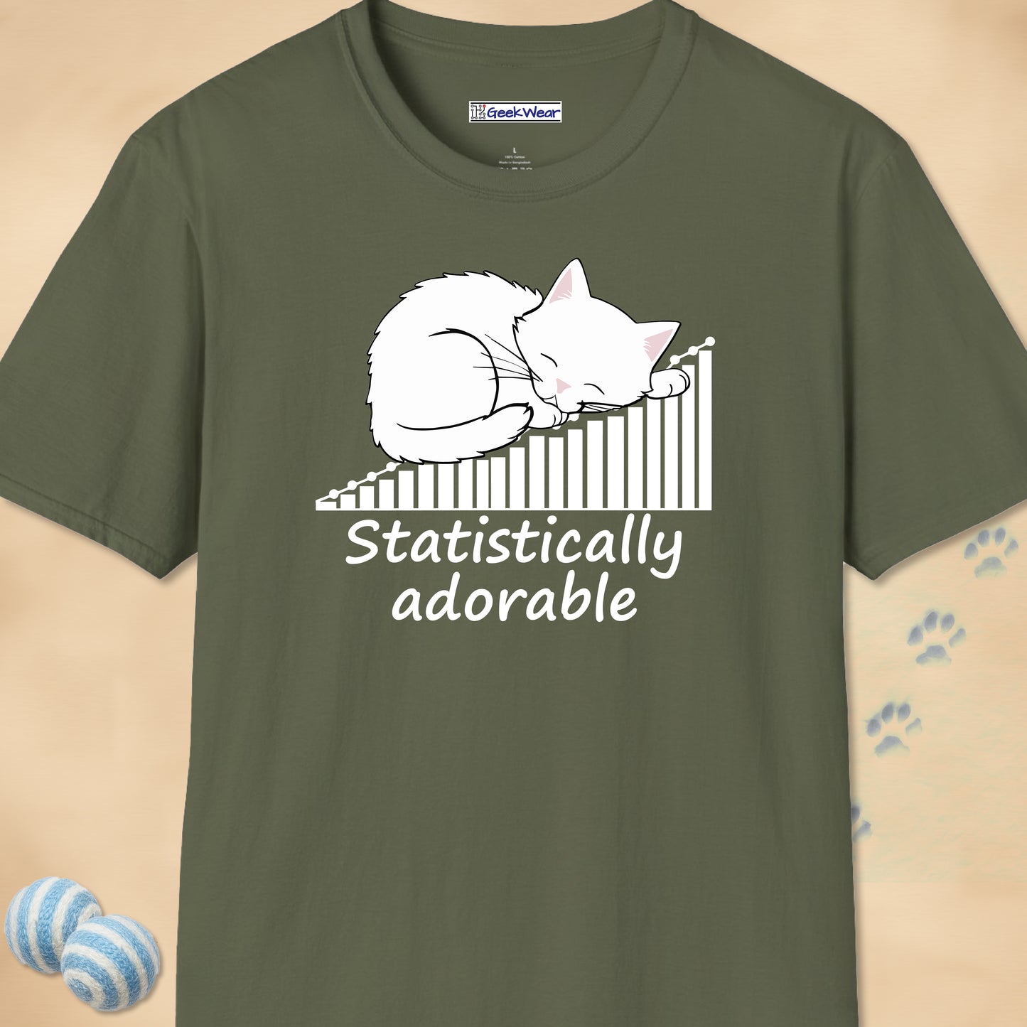 GeekWear Cats Statistically Adorable T-Shirt
