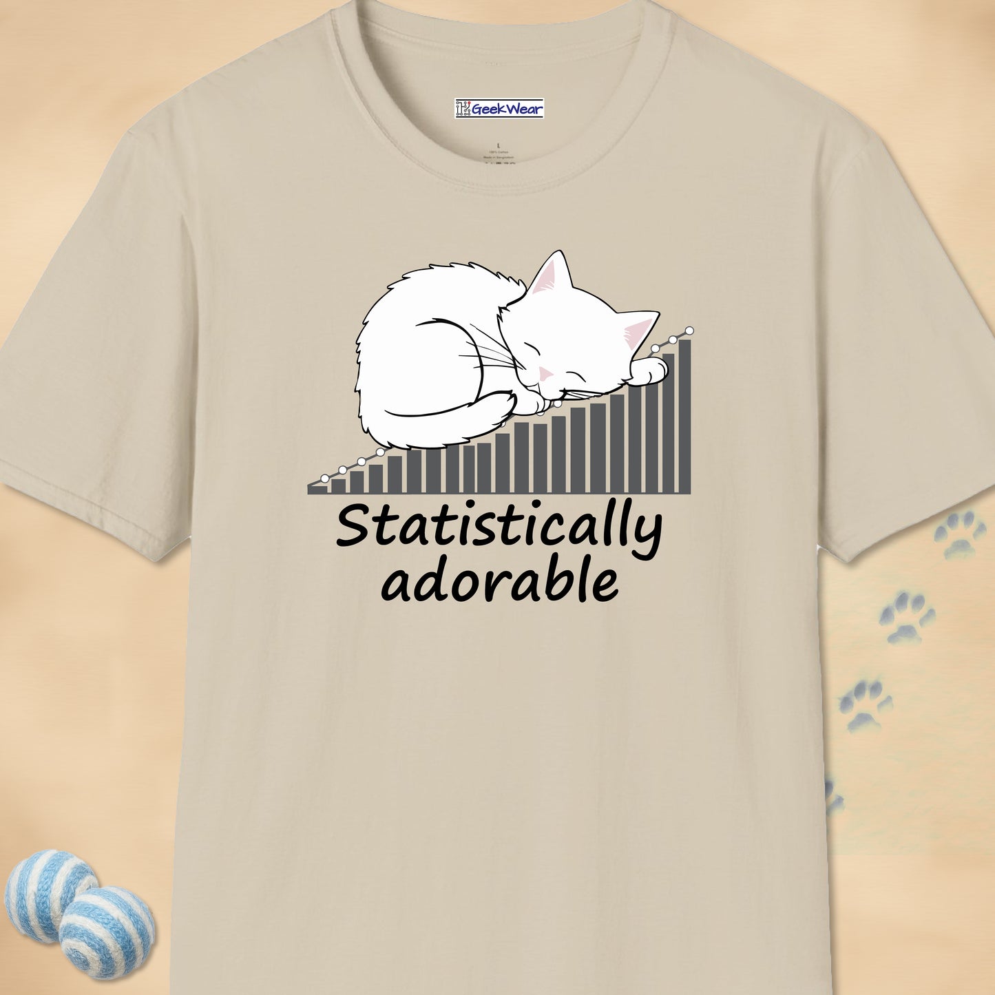 GeekWear Cats Statistically Adorable T-Shirt