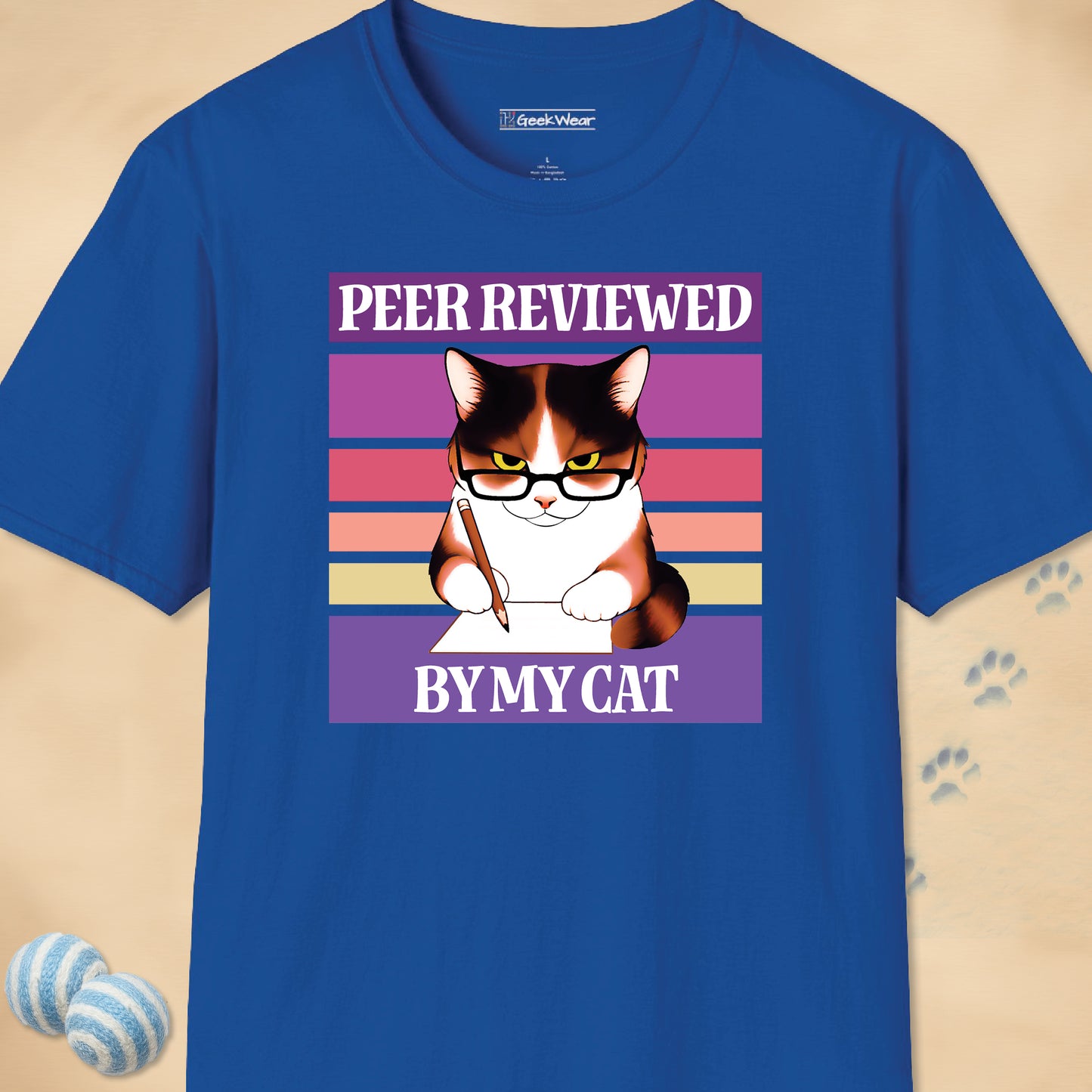 GeekWear Cat Peer Reviewed T-Shirt