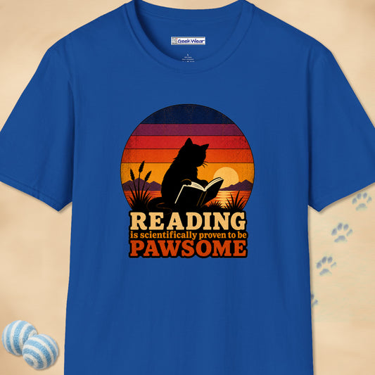 GeekWear Cats Reading T-Shirt