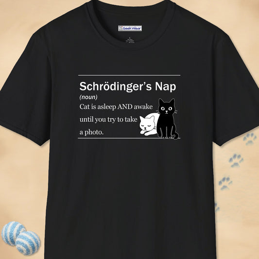GeekWear Cat Definitions Schrodinger's Cat T-Shirt